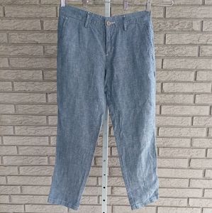 Levi's Chambray Blue Skinny Ankle Pants 26 EUC READ